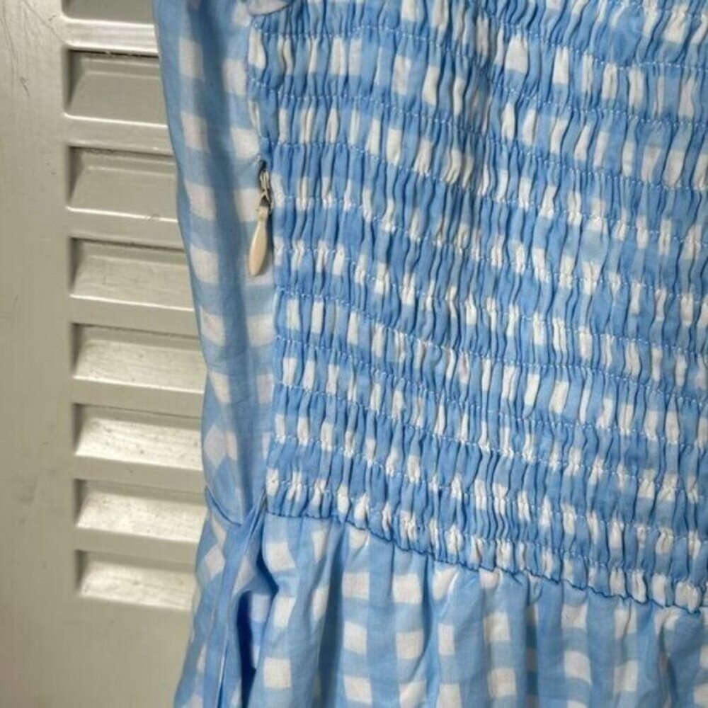 Faithfull The Brand Light Blue Charlize Midi Dress size 12 - Picture 8 of 12